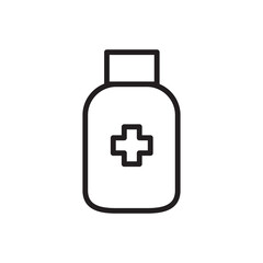 bottle pill icon vector design templates
