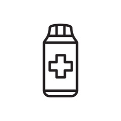bottle pill icon vector design templates