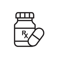 bottle pill icon vector design templates