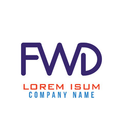 FWD lettering logo is simple, easy to understand and authoritative