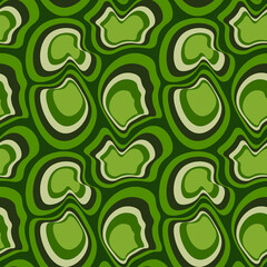 Seamless pattern - asymmetrical fantasy spots - molecules, stones or shell of the animal Abstraction