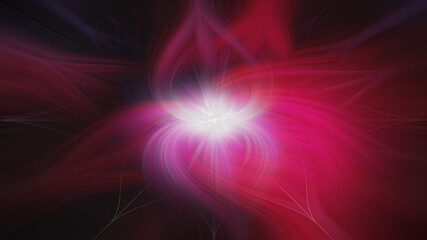 abstract neon flower. bright rays background. psychedelic background
