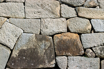 Japanese Masonry texture of the ancient castle 