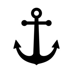 Vector Anchor Icon on White Background