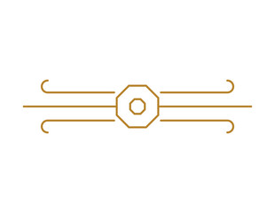 frame art deco illustration