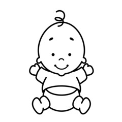 cute baby vector illustration