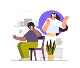 friends discussing during video call man woman couple having virtual meeting on smartphone online communication