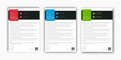 Abstract Letterhead Design Modern Business Letterhead Design Template
