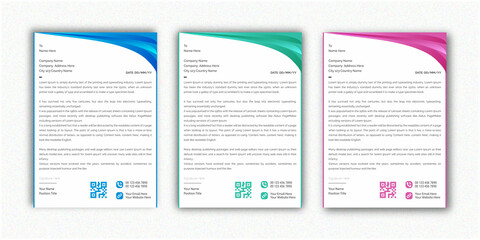 Abstract Letterhead Design Modern Business Letterhead Design Template