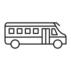 school bus icon vector design templates