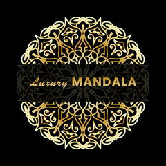 Vector round abstract circle. Luxury Mandala style