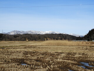 初冬の農村風景