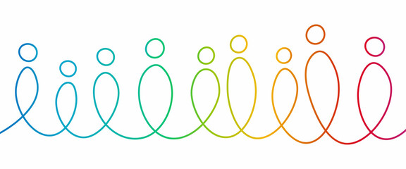 Inclusion and diversity infographic vector set, people vector logo for website