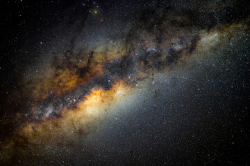 A clearly visible Milky Way seen in Namibia
