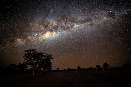 A clearly visible Milky Way seen in Namibia