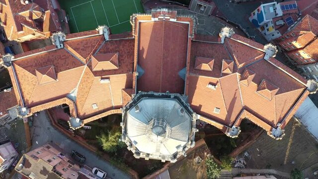 Fener Greek Boys High School Aerial View Balat