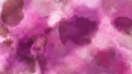 Hand painted abstract purple watercolor background. with clouds. purple watercolor painting ideas with colorful shades background design for text. 