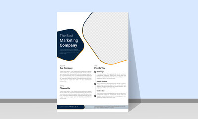 Modern creative marketing  flyer template. Brochure design, cover, layout, curves element, poster and business proposal purpose.