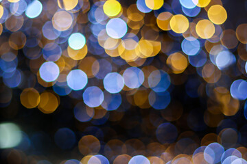 Bokeh from a lot of lights as a New Year's screensaver or background