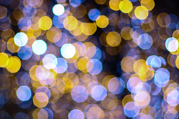 Bokeh from a lot of lights as a New Year's screensaver or background