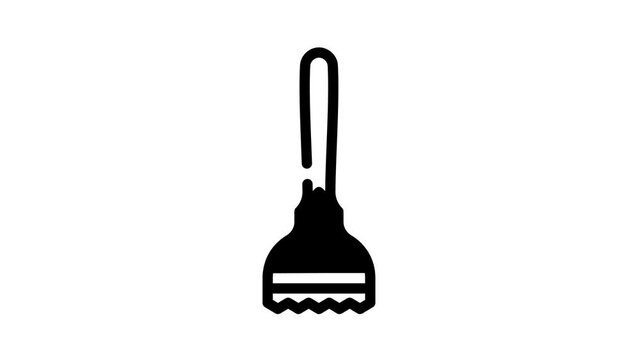 madler bartender animated line icon madler bartender sign. isolated on white background