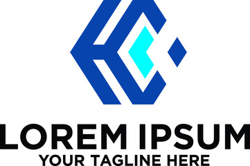 Obraz premium Hexa initial letter H and C logo