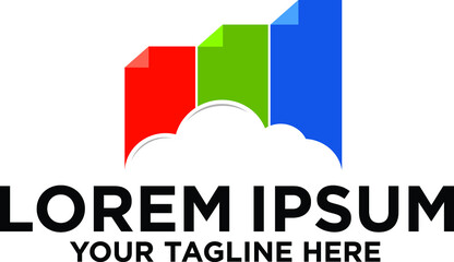 Cloud Data report  logo design