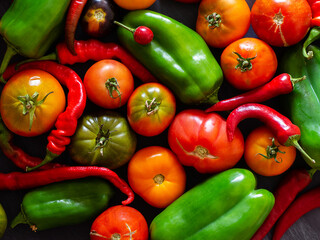 garden tomato harvest close up 