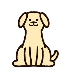かわいいラブラドール・レトリバー　イエロー