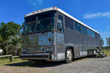 Abandoned and deteriorated old vehicles in Uruguay