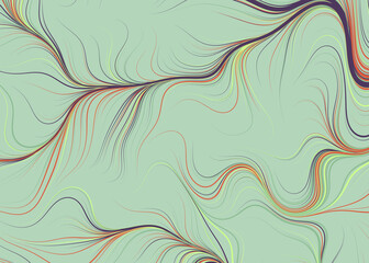 Fototapeta premium Abstract Perlin Noise Geometric Pattern generative computational art illustration
