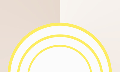two color background with stack of circle lines
