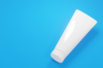 Set Blank cosmetic mock up background 3d rendering