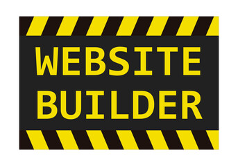 Cartel de pagina web en construcción. 