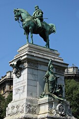 Obraz premium Italy, Milan: Garibaldi Monument.
