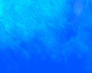 Hand drawn abstract blue watercolor background with space