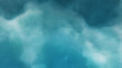 nebula gas cloud in deep outer space, science fiction illustrarion, colorful space background with stars 3d render