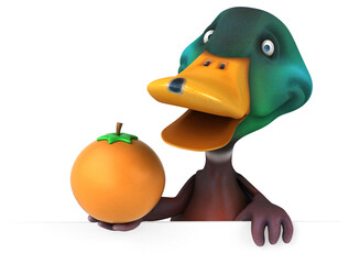 Fun duck - 3D Illustration