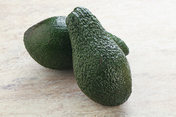 Fresh ripe green organic exotic avocado
