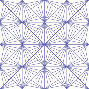 Color of year 2022 very peri geometric squares seamless pattern. Abstract violet diamond vector pattern. Simple vector illustration. Geometric background for fabric, wallpaper, scrapbooking, textile