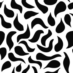 Seamless pattern, abstract shapes. Vector geometric background. 