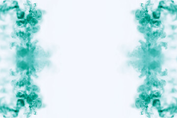 Background of paint in the water. Puffs of paint in water. The dissolution of the dye in water. Water pollution. Concept art creativity.