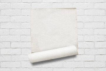 paper on white wall