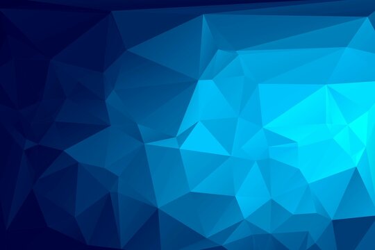 Dark Blue Polygonal Mosaic Background