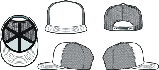 Trucker Cap Mock Up Template