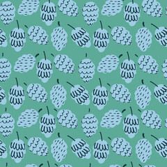 Seamless pattern with cones for gift wrap, surface design, for smm, video conferencing and other projects