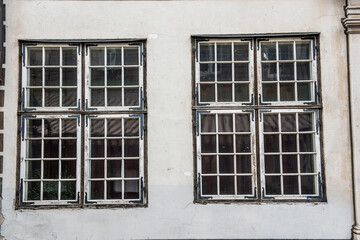 Old window of an historical building in Old Riga, Latvia