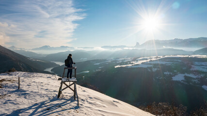 Les hauteurs de Monteynard nous offre un magnifique spot sur le lac et le Mont Aiguille.