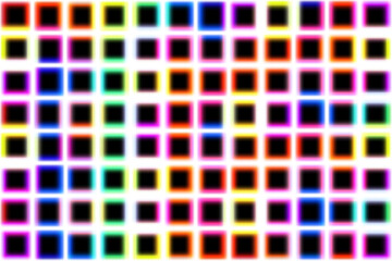 Neon square frame