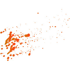 Gradient yellow-orange paint splashes